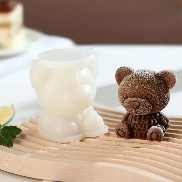 Ayı Şekilli Silikon Buz Kalıbı Şık Tasarımlı Fonksiyonel Ürün