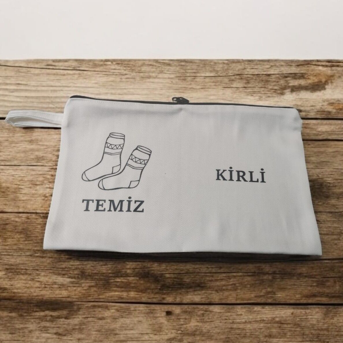 Baskılı Kirli-Temiz Seyahat (Çorap) Torbası Şık Tasarımlı Fonksiyonel Ürün