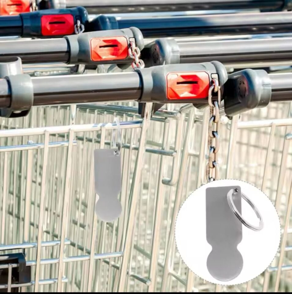 Pratik Alışveriş Arabası Anahtarlığı Şık Tasarımlı Fonksiyonel Ürün