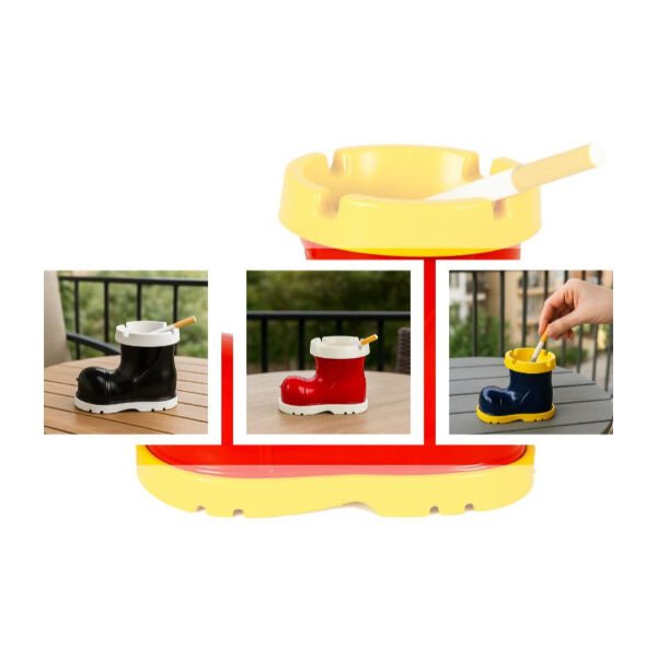 Bot Tasarımlı Kokusuz Küllük Şık Tasarımlı Fonksiyonel Ürün