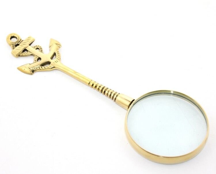 Çapalı Pirinç Büyüteç Model 2 Şık Tasarımlı Fonksiyonel Ürün