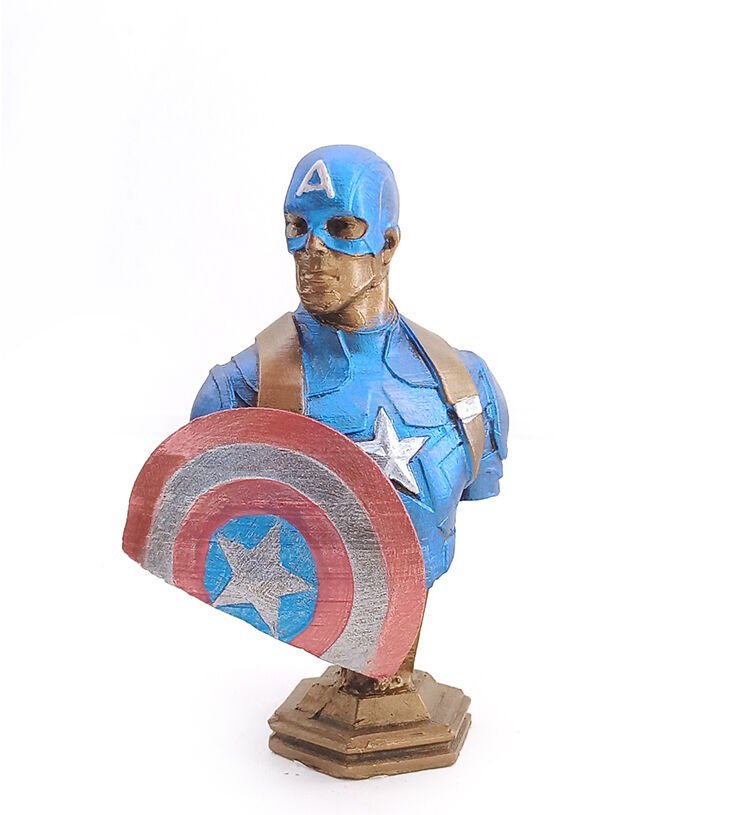 Captain America Büst Küçük Boy Şık Tasarımlı Fonksiyonel Ürün