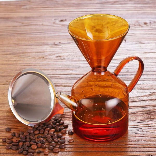 Cam Kahve Demleme Seti Şık Tasarımlı Fonksiyonel Ürün