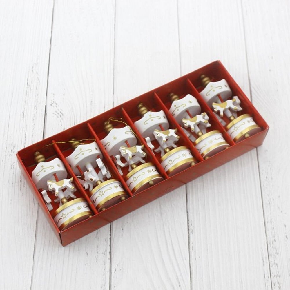 Dekoratif 6'lı Beyaz Mini Atlı Karınca Şık Tasarımlı Fonksiyonel Ürün