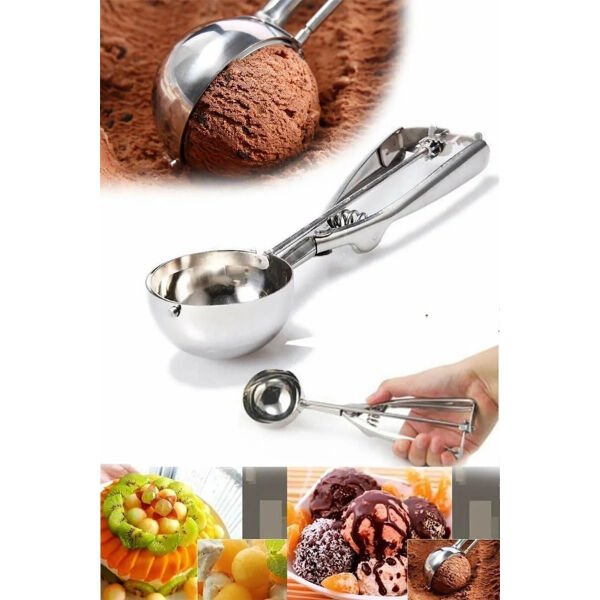 Çelik Dondurma Kaşığı Şık Tasarımlı Fonksiyonel Ürün