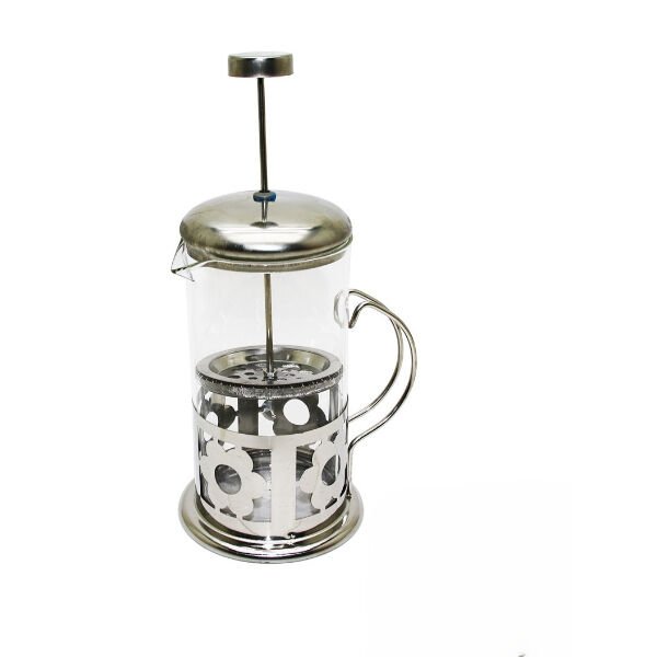 Çelik Kulplu Cam French Press - 350 ml Şık Tasarımlı Fonksiyonel Ürün
