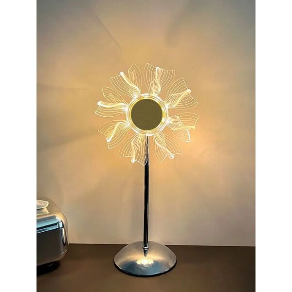 Çiçek Tasarımlı LED Masa Lambası Şık Tasarımlı Fonksiyonel Ürün