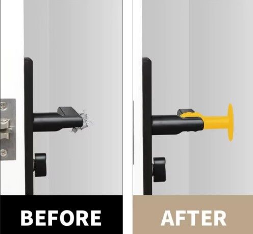 Renkli Vantuzlu Geçmeli Kapı Kolu Stoper 4lü Set Şık Tasarımlı Fonksiyonel Ürün