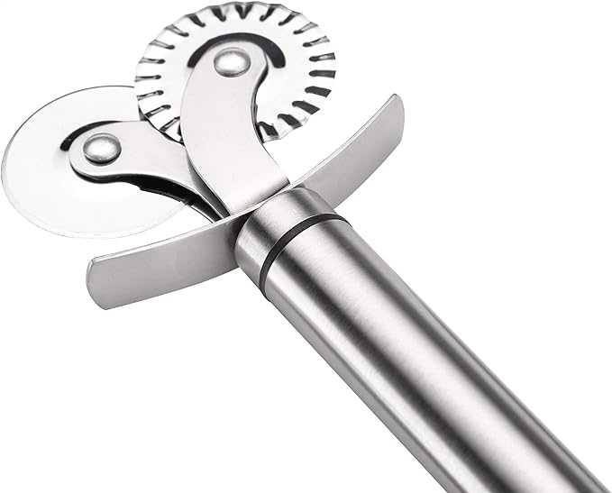 Çift Başlıklı Pizza Hamur Bıçağı Şık Tasarımlı Fonksiyonel Ürün