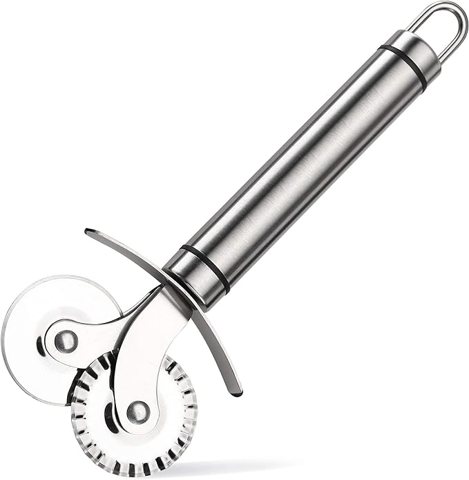 Çift Başlıklı Pizza Hamur Bıçağı Şık Tasarımlı Fonksiyonel Ürün