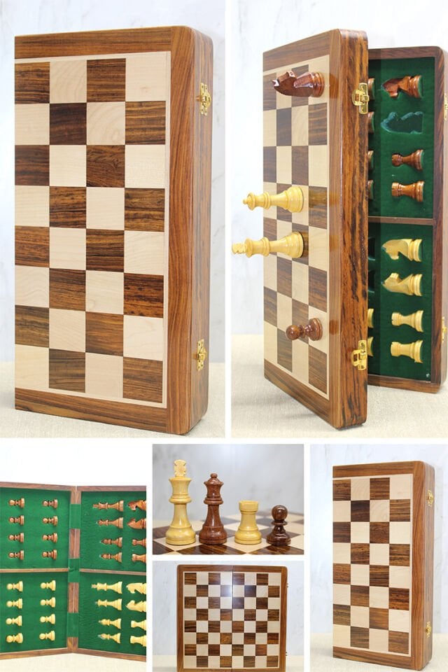 Mıknatıs Taşlı Ahşap Katlanabilir Kutulu Satranç Oyunu 40 Cm Şık Tasarımıyla Benzersiz Kullanım Deneyimi Hayatınızı Kolaylaştıracak Ürünler