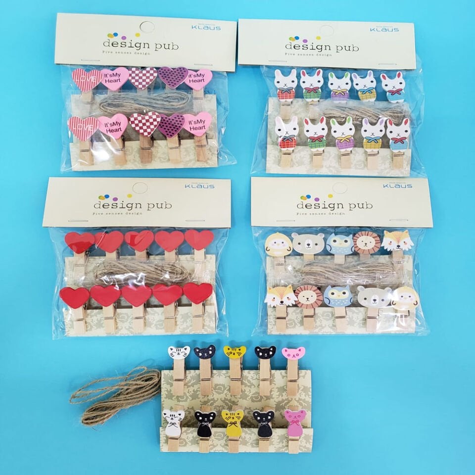 Ahşap Notluk İpli Mandal Şık Tasarımlı Fonksiyonel Ürün