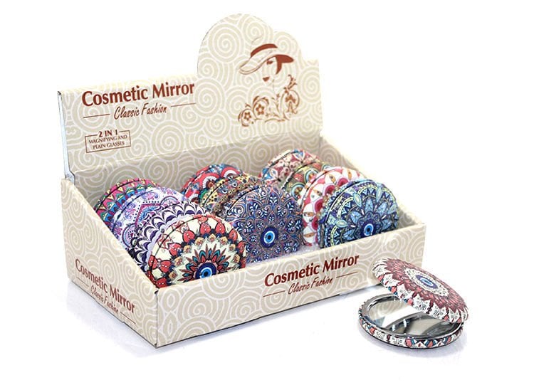 Yuvarlak Taşlı El Aynası Şık Tasarımlı Fonksiyonel Ürün