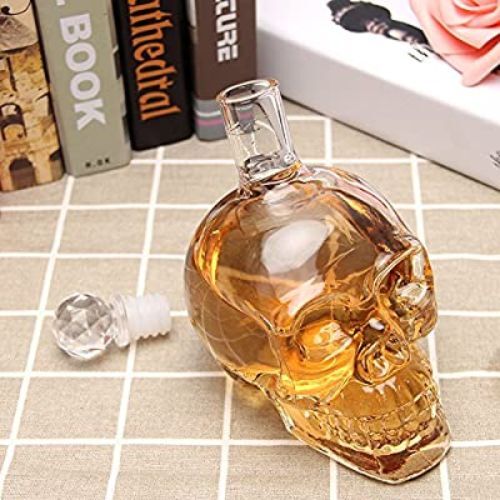 Crystal Head Kuru Kafa Cam Şişe 350 Ml Şık Tasarımlı Fonksiyonel Ürün