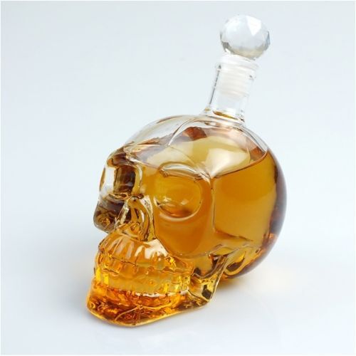 Crystal Head Kuru Kafa Cam Şişe 350 Ml Şık Tasarımlı Fonksiyonel Ürün
