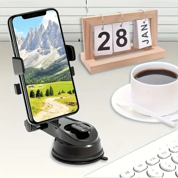 360 Derece Dönebilen Vakumlu Araç Telefon Tutucu Çok Fonksiyonel Ürün