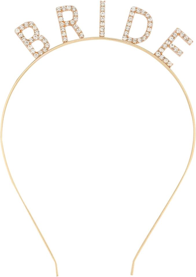 Altın Gold Renk Bekarlığa Veda Kristal Taş Bride Tacı İthal Şık Tasarımlı Fonksiyonel Ürün