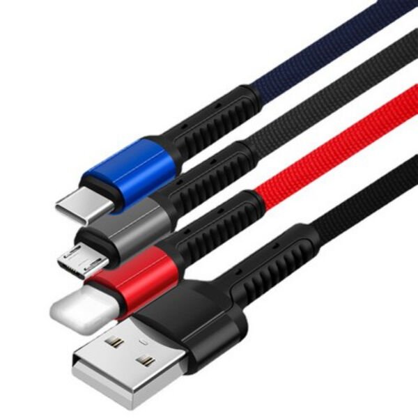 Anahtarlık Çoklu Şarj Kablosu 4 Başlıklı Çok Fonksiyonel Ürün