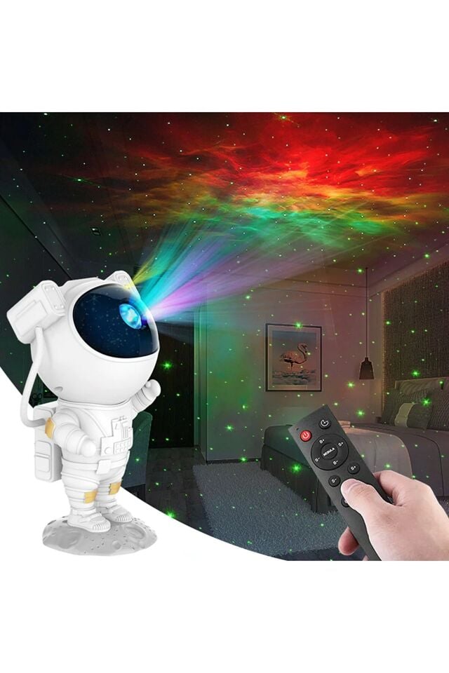 Astronot Galaksi Projeksiyon Lamba Şık Tasarımlı Fonksiyonel Ürün