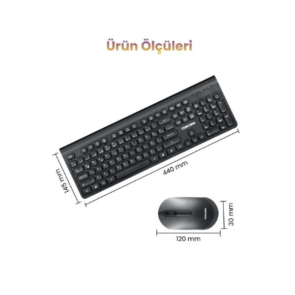 Multimedya Q Klavye Ve Mouse Seti Çok Fonksiyonel Ürün