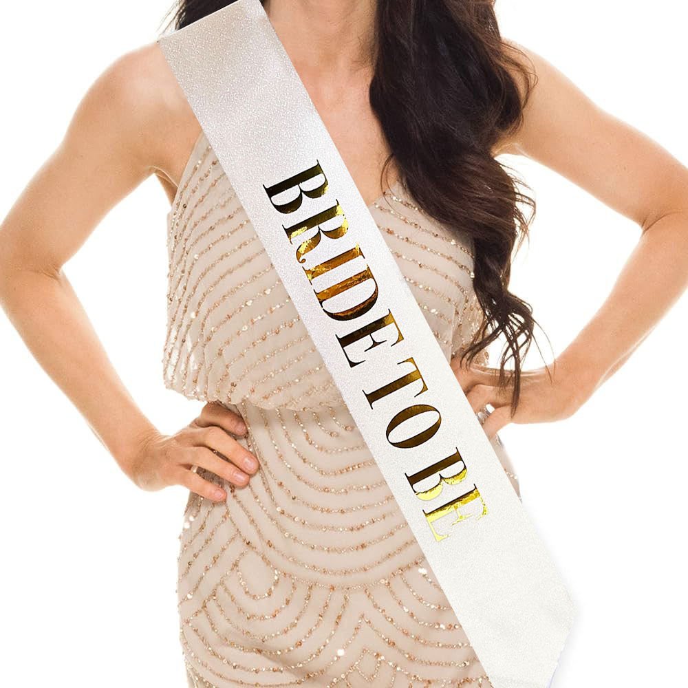 Altın Yazılı Bride To Be Simli Kuşak Kemer Şık Tasarımlı Fonksiyonel Ürün