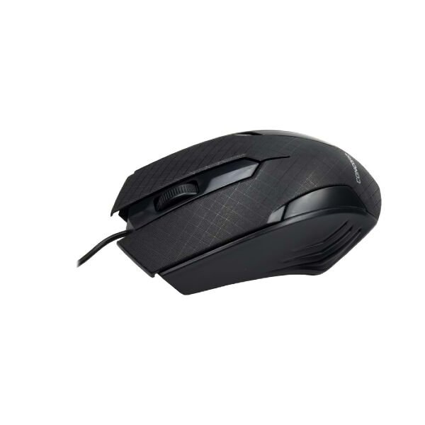 Siyah Mat Desenli USB Kablolu 3D Optik Mouse Çok Fonksiyonel Ürün