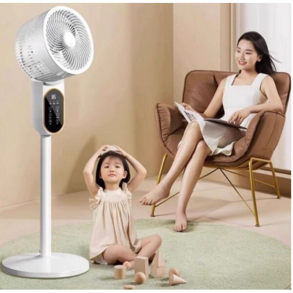 Dijital Ekranlı Uzaktan Kumandalı Ayaklı Vantilatör Şık Tasarımlı Fonksiyonel Ürün