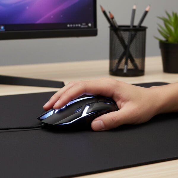 USB Kablolu Işıklı 3D Optik Mouse Çok Fonksiyonel Ürün