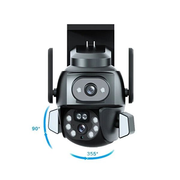 3MP + 3MP Wi-Fi IP TF Kart Girişli Optik Zoom Kamera Çok Fonksiyonel Ürün