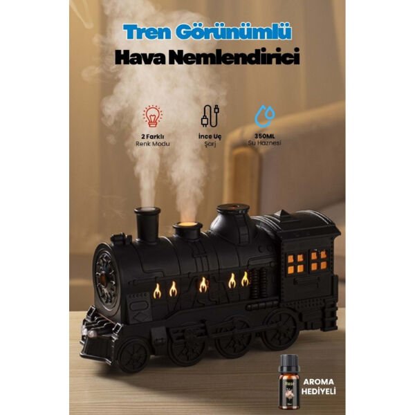 Tren Görünümlü Hava Nemlendirici Çok Fonksiyonel Ürün