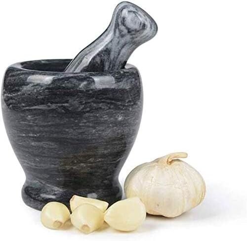 Doğal Cilalı Mermer Havan Şık Tasarımlı Fonksiyonel Ürün