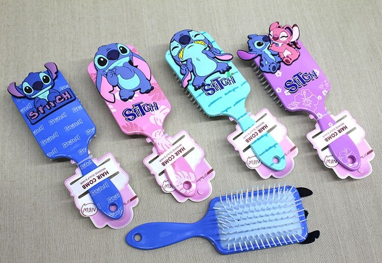 Stitch Tasarımlı Saç Tarağı Şık Tasarımlı Fonksiyonel Ürün
