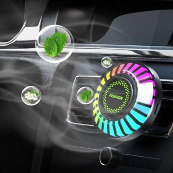 Araç İçi Koku Hazneli RGB Sese Duyarlı LED Işık Çok Fonksiyonel Ürün
