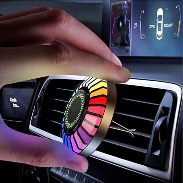 Araç İçi Koku Hazneli RGB Sese Duyarlı LED Işık Çok Fonksiyonel Ürün