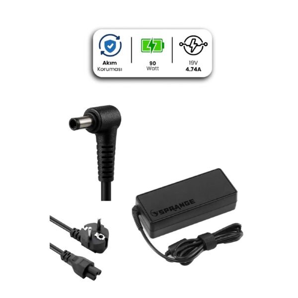 19V 4.74A 5.5 * 2.5mm 90W TOSHIBA İçin Laptop Adaptör Çok Fonksiyonel Ürün
