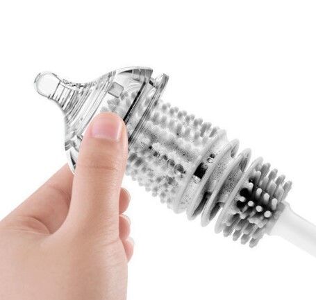 Silikon Uzun Saplı Kavanoz Yıkama Fırçası Şık Tasarımlı Fonksiyonel Ürün