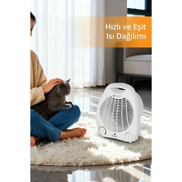 Elektrikli Isıtıcı Fan Çok Fonksiyonel Ürün