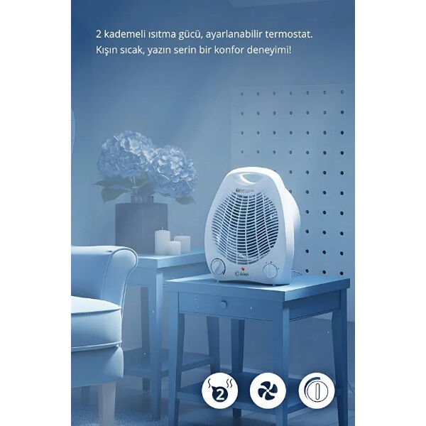Elektrikli Isıtıcı Fan Çok Fonksiyonel Ürün