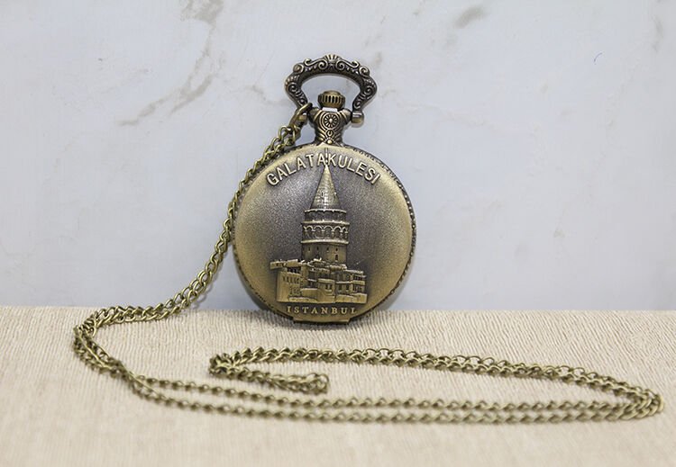 Galata Kulesi Tasarımlı Köstekli Saat Şık Tasarımlı Fonksiyonel Ürün