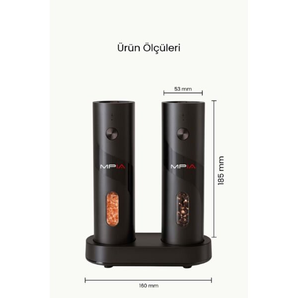 Şarjlı Baharat Öğütücü 100 ml Çok Fonksiyonel Ürün