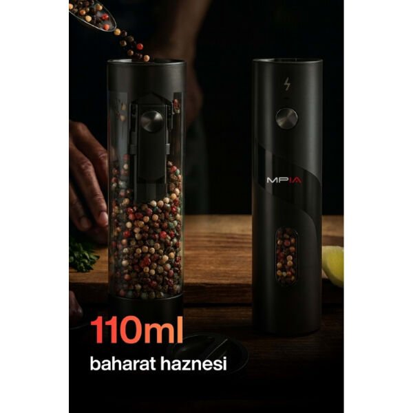 Şarjlı Baharat Öğütücü 100 ml Çok Fonksiyonel Ürün