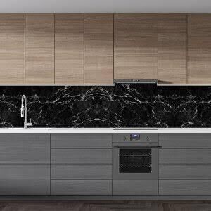 Siyah Mermer Desenli Yapışkanlı Kaplama Kağıdı 5 Metre Şık Tasarımlı Fonksiyonel Ürün