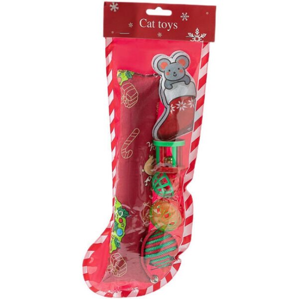 Yılbaşı Konseptli Kedi Oyuncak Seti Çok Fonksiyonel Ürün