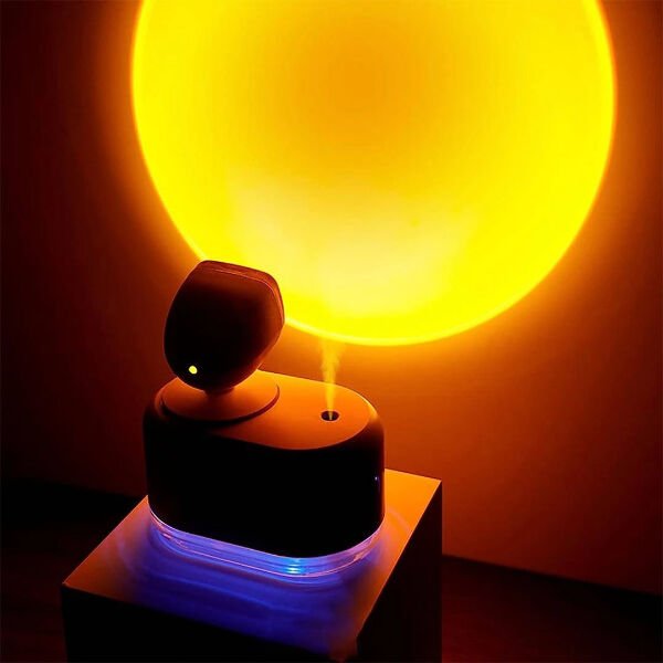 Gün Batımı Lambalı Hava Nemlendiricisi Şık Tasarımlı Fonksiyonel Ürün