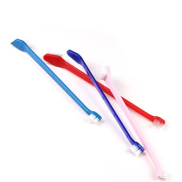 Plastik Köpek Diş Fırçası 4 Adet Şık Tasarımlı Fonksiyonel Ürün