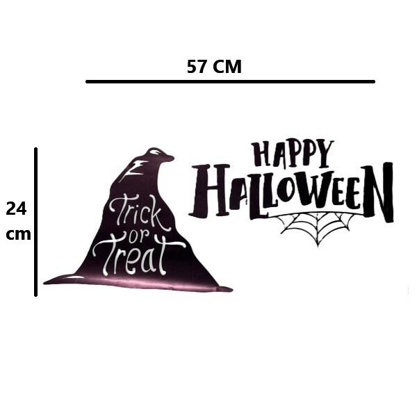 Happy Halloween Temalı Duvar Stickerı Şık Tasarımlı Fonksiyonel Ürün