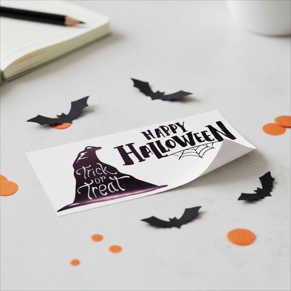 Happy Halloween Temalı Duvar Stickerı Şık Tasarımlı Fonksiyonel Ürün