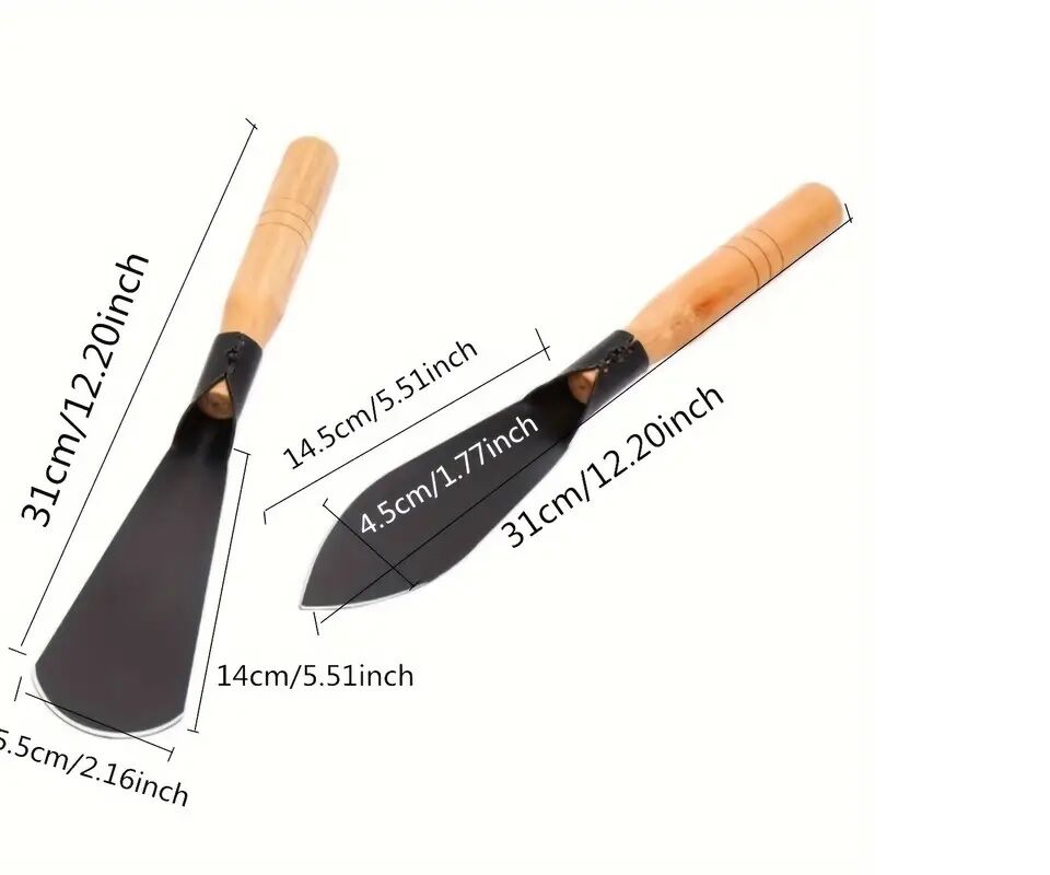 Ahşap Saplı Bahçe El Aletleri Seti 2 Adet Şık Tasarımlı Fonksiyonel Ürün