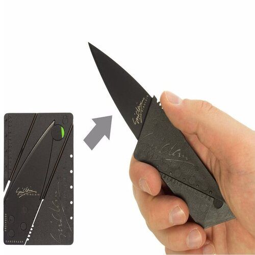 Cardsharp Kredi Kartı Şeklinde Bıçak Kutusuz Şık Tasarımlı Fonksiyonel Ürün