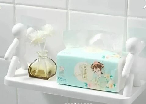 İnsan Figürlü Yapışkanlı Çok Amaçlı Duvar Rafı Şık Tasarımlı Fonksiyonel Ürün